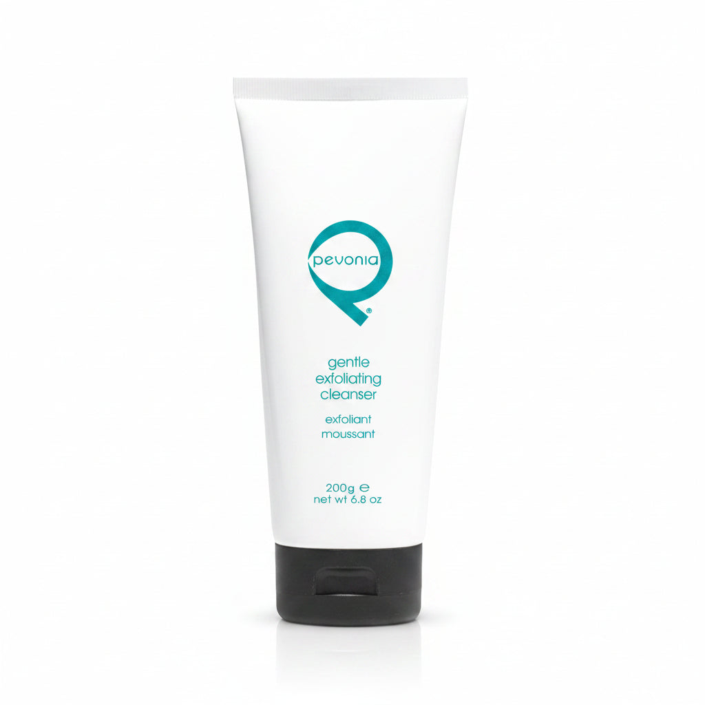 A tube of Gentle Exfoliating Cleanser 200g by Pevonia for in treatment use 