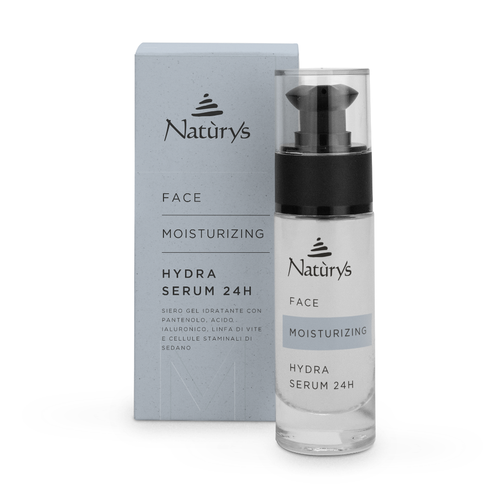 Nature's Face Moisturizing Hydra Serum 24H bottle and packaging on a white background