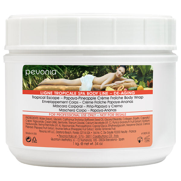 De-Aging Papaya-Pineapple Crème Fraîche Body Wrap 1kg