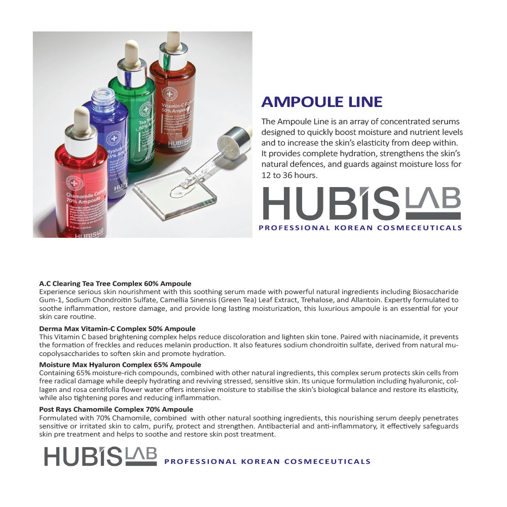 brochure for Hubislab's Ampoule Line