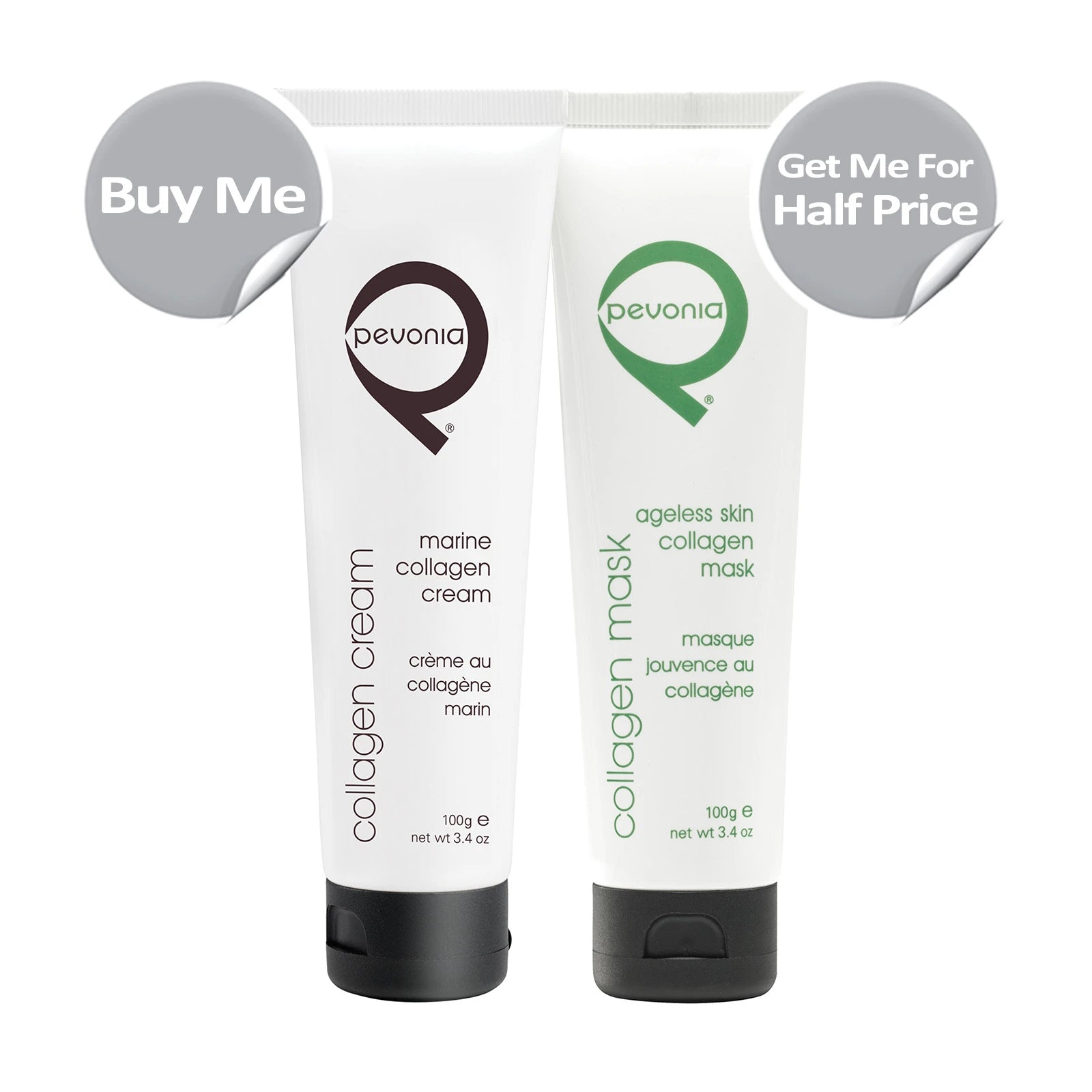 Purchase the Marine Collagen Cream 100g and Get the Ageless Skin Collagen Mask 100g at HALF PRICE
