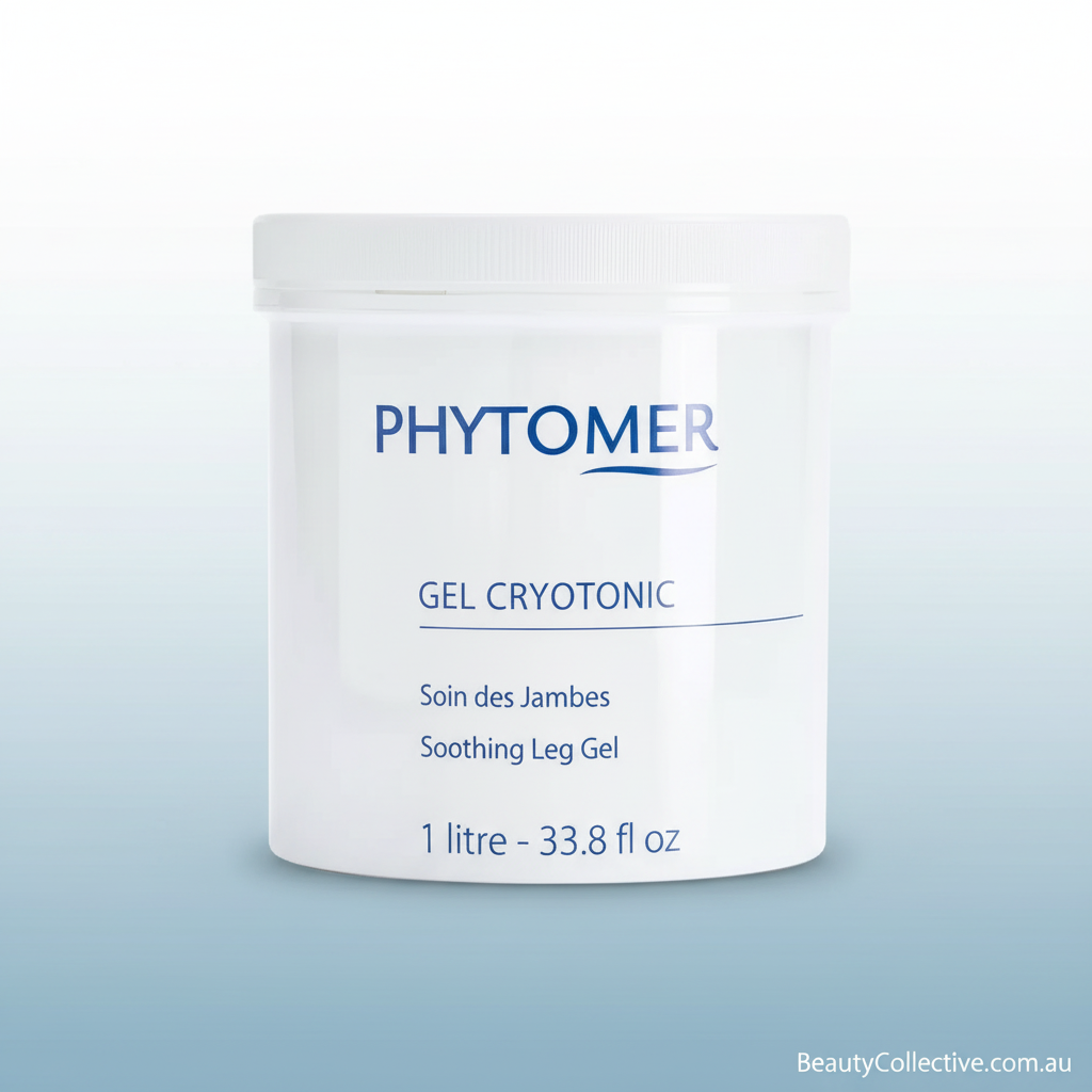 Phytomer Gel Cryotonic packaging on a light blue background