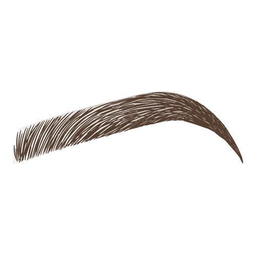 ELES Precision Brow Pencil Illustration of a stylized brow on a white background - shade deep brunette