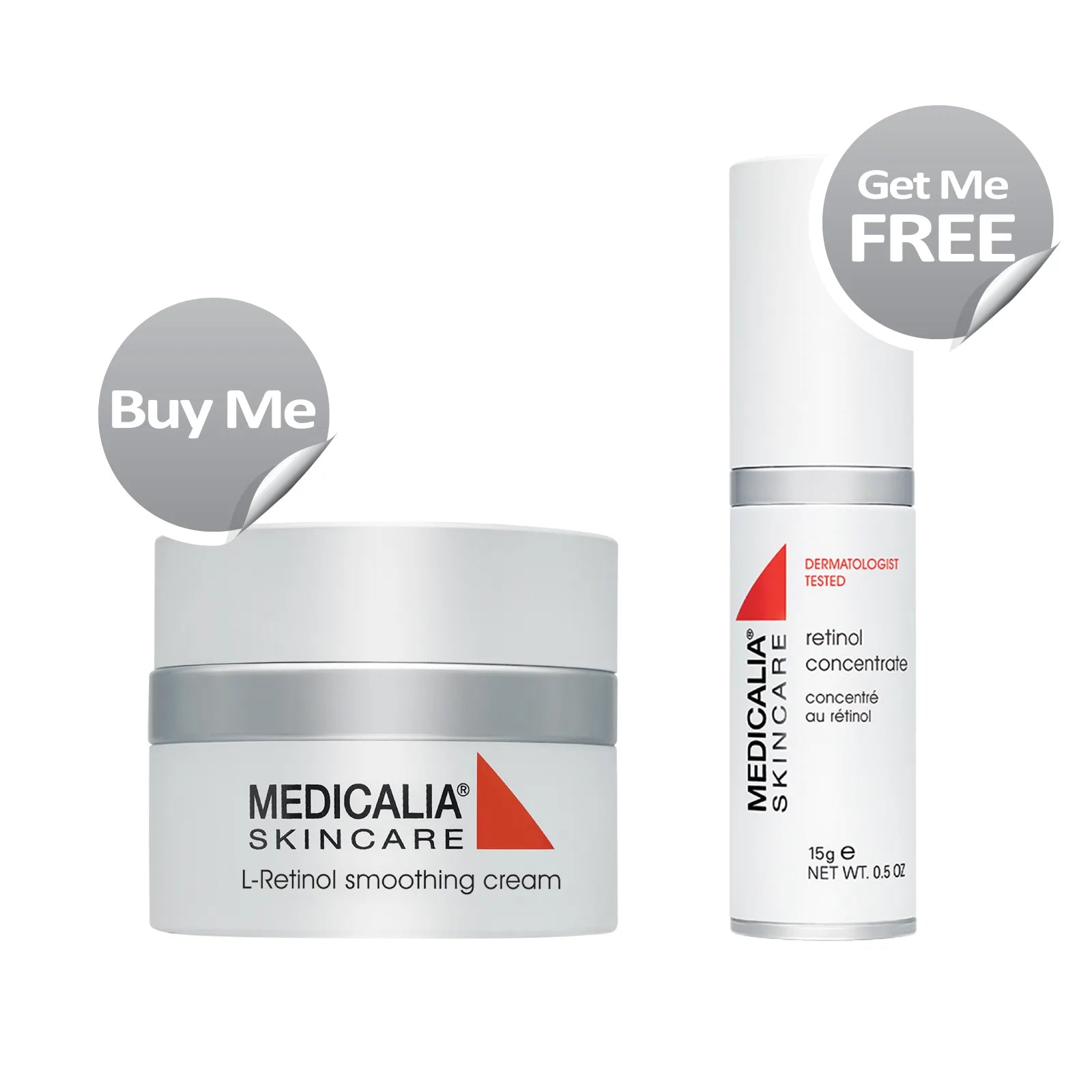 L-Retinol Smoothing Cream 50g + FREE Retinol Concentrate 15ml