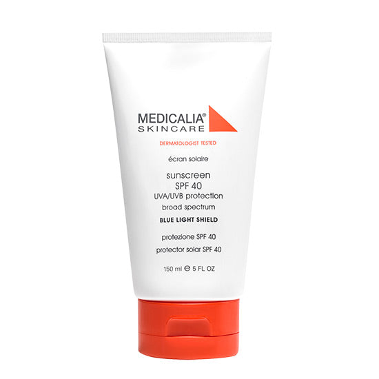 Medicalia Skincare sunscreen with SPF 40 and blue light shield