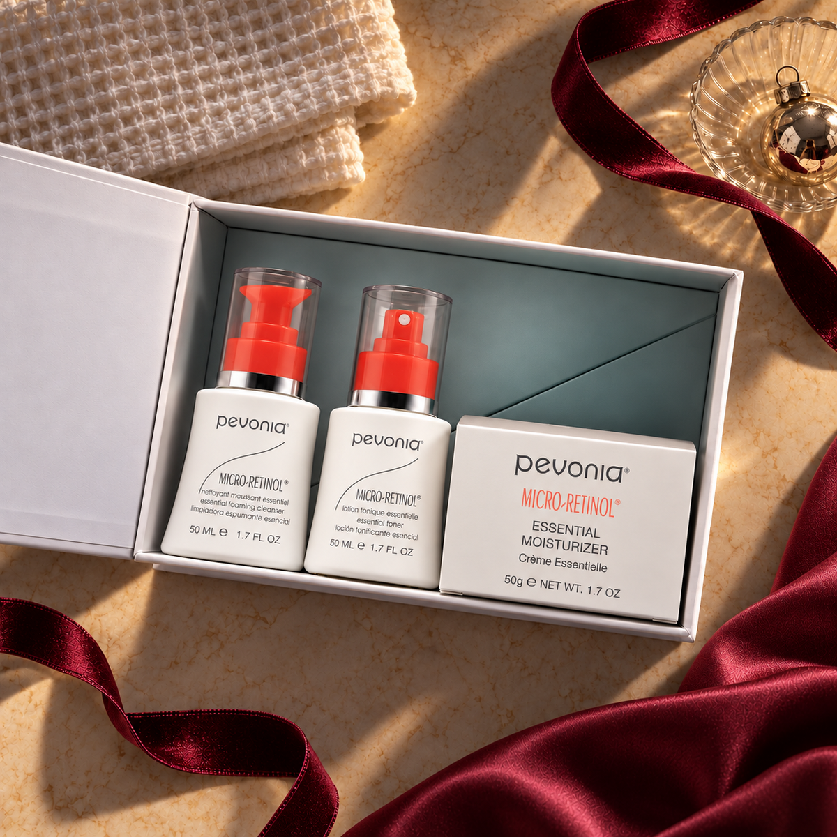 Micro Retinol Essentials Gift Pack - open box