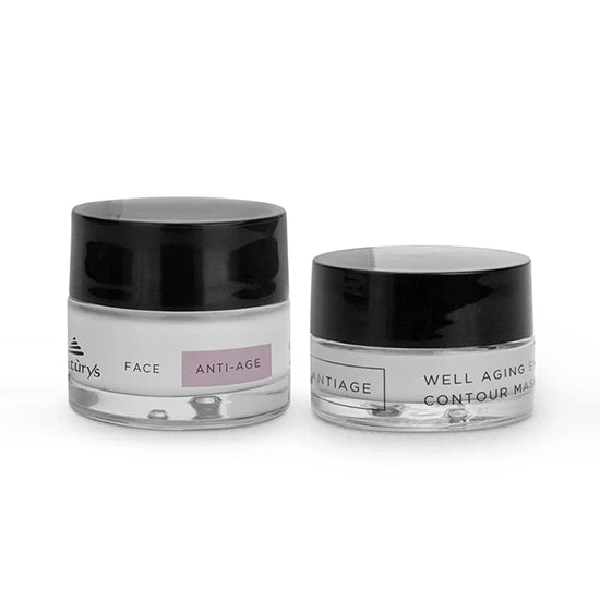 Two Naturys jars labeled 'Anti-Age' on a white background.