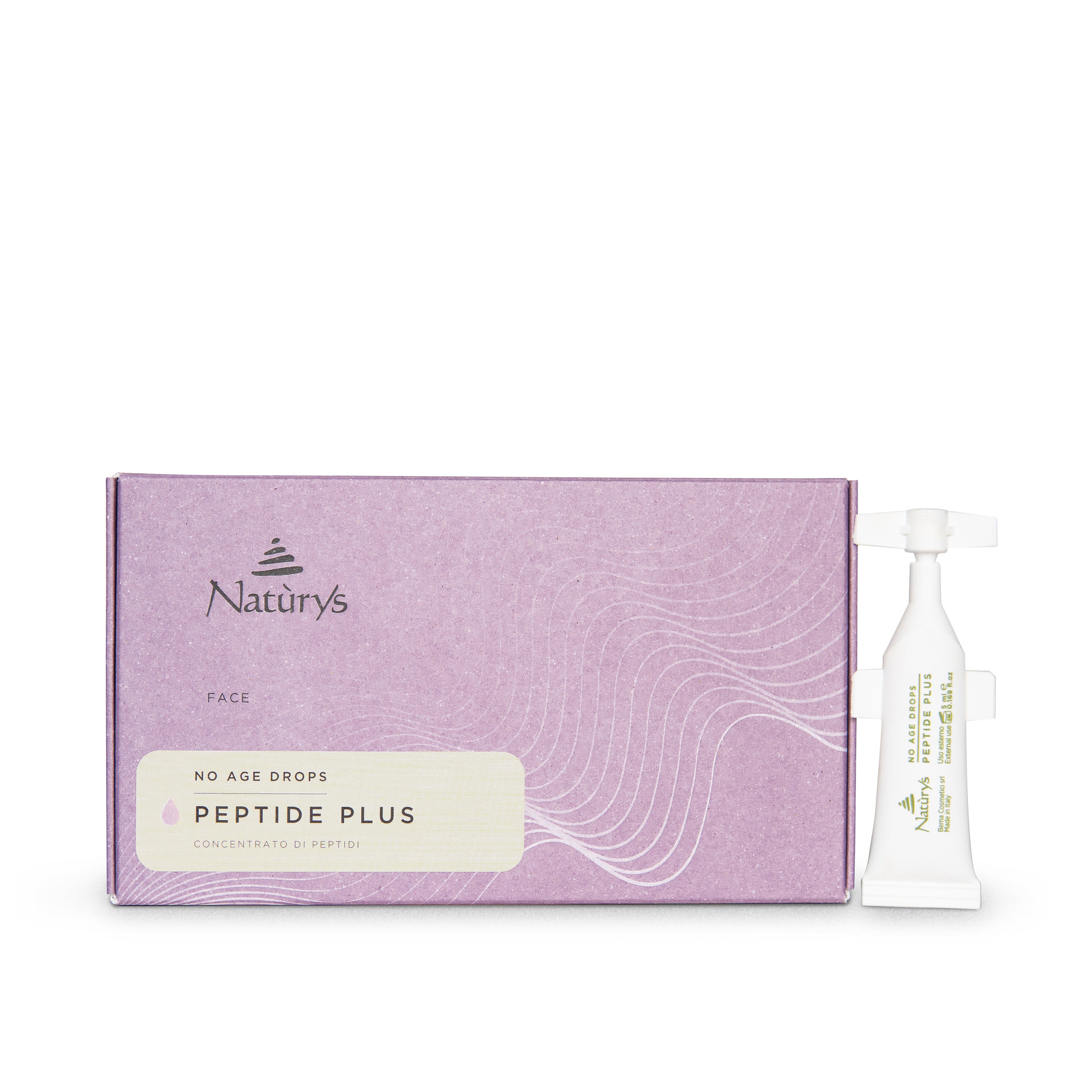 Naturys Peptide Plus product packaging with a bottle on a white background