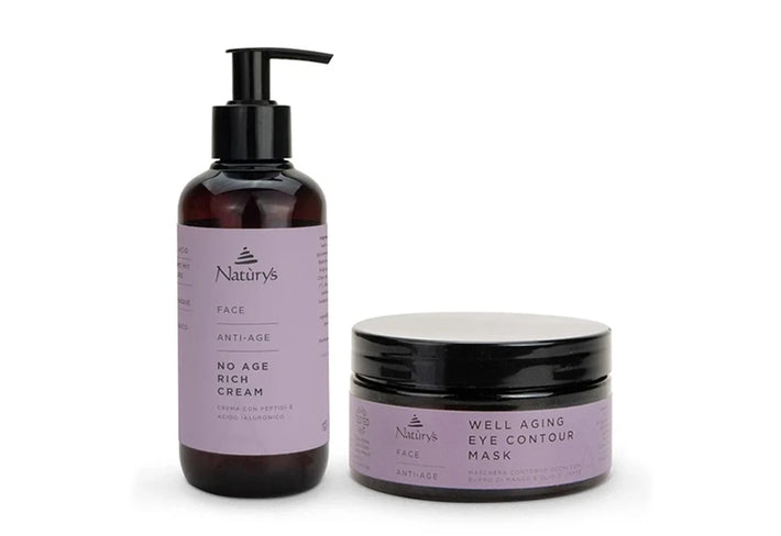 Two skincare products from Naturys on a white background