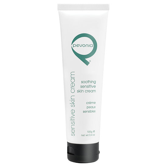 Pevonia Soothing Sensitive Skin Cream 100ml professional tube moisturiser for calming redness and supporting sensitive skin barrier repair
