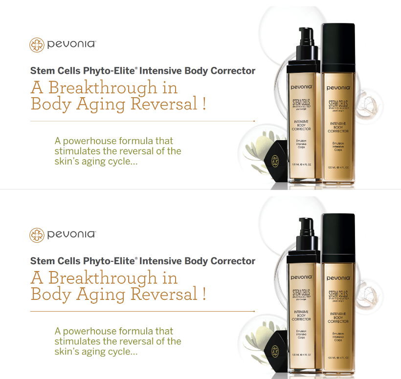 Pevonia Stem Cells Phyto-Elite Intensive Body Corrector Brochure