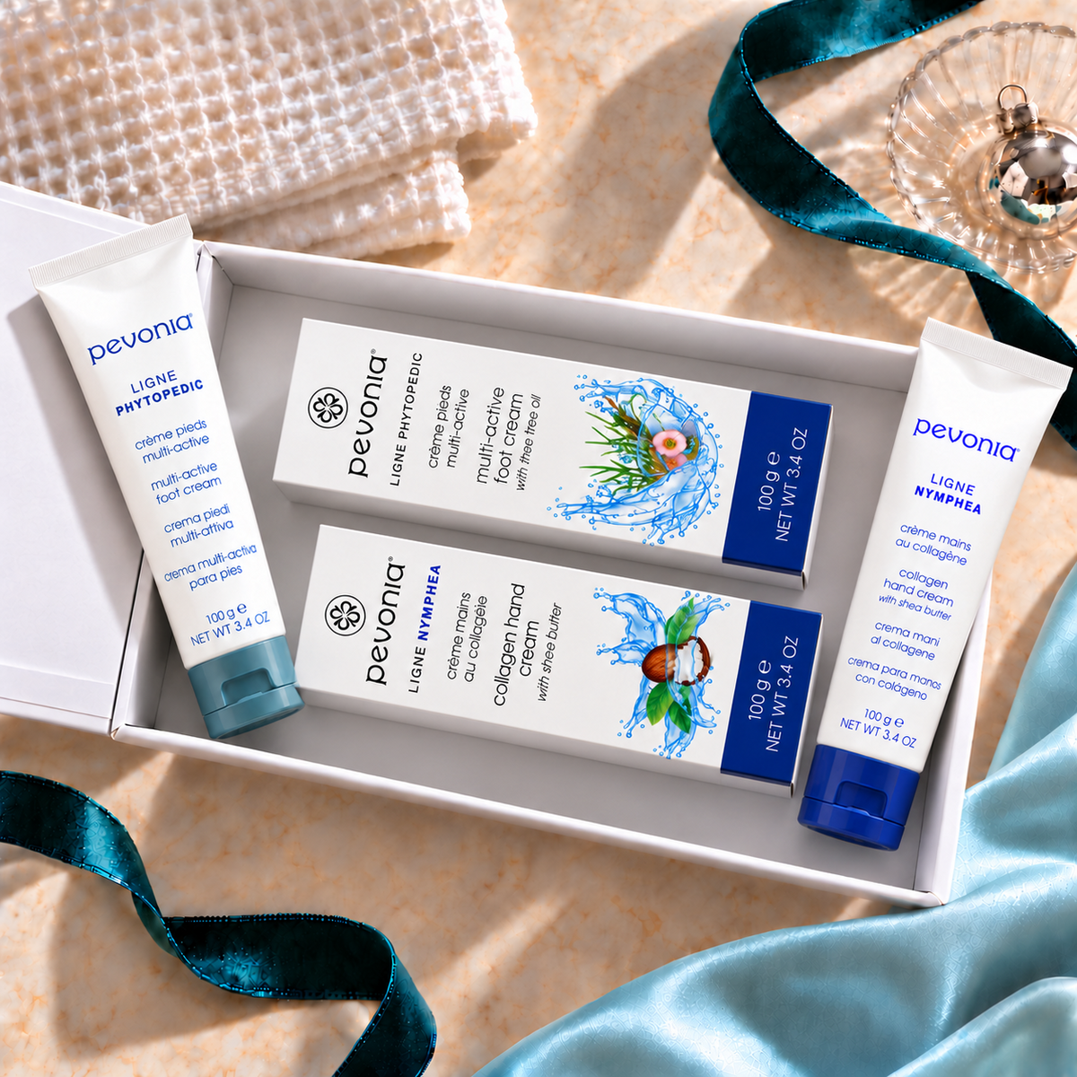Pevonia Hand & Foot Gift Pack - open box