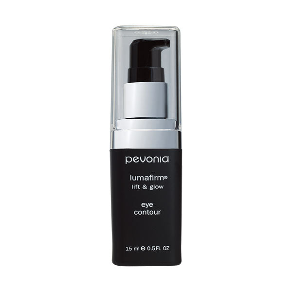 A bottle of Pevonia Lumafirm Eye Contour Lift & Glow designed for skin care around the eye area.
