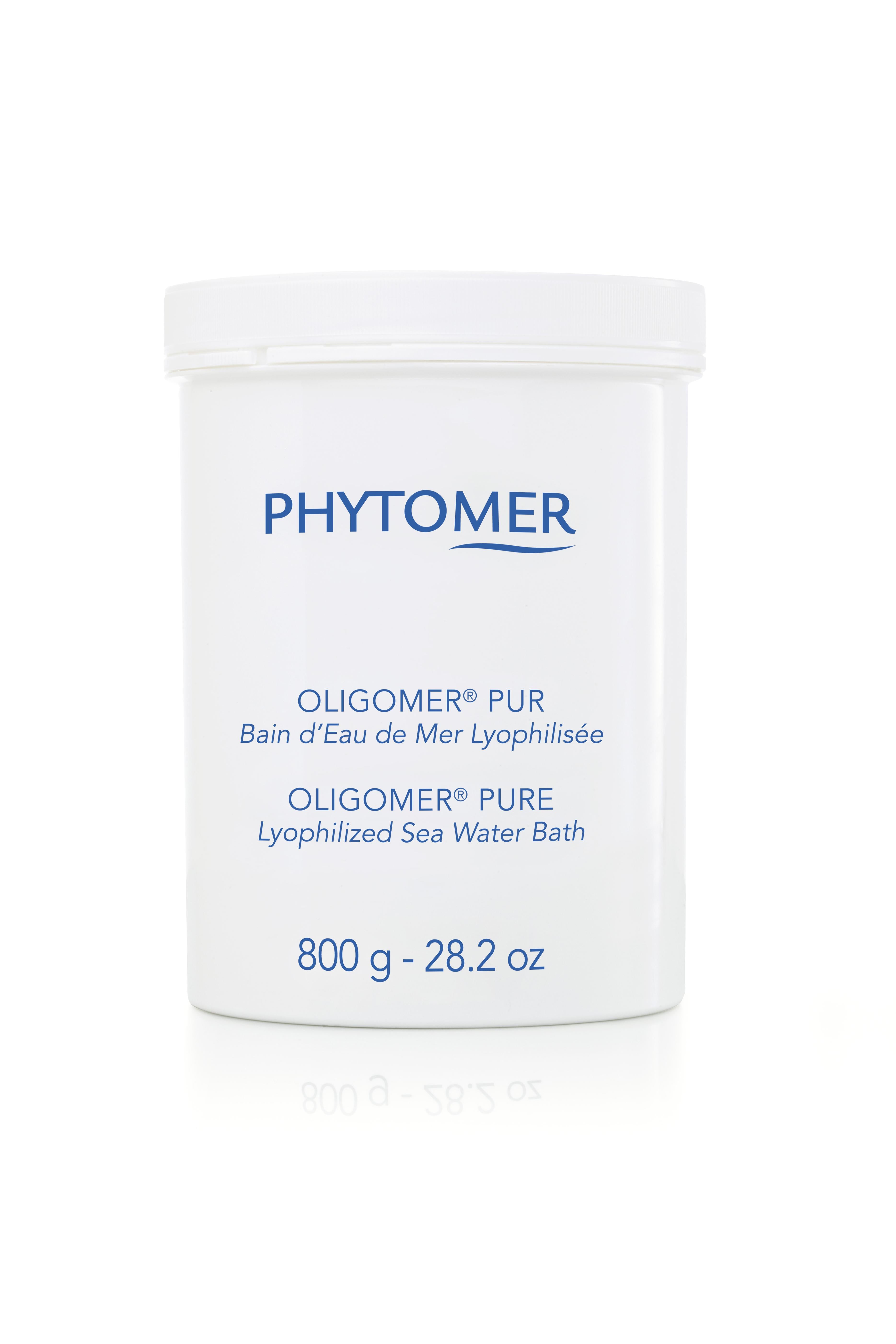 A container of Phytomer Oligomer Pure Lyophilized Seawater Bath, 800g.