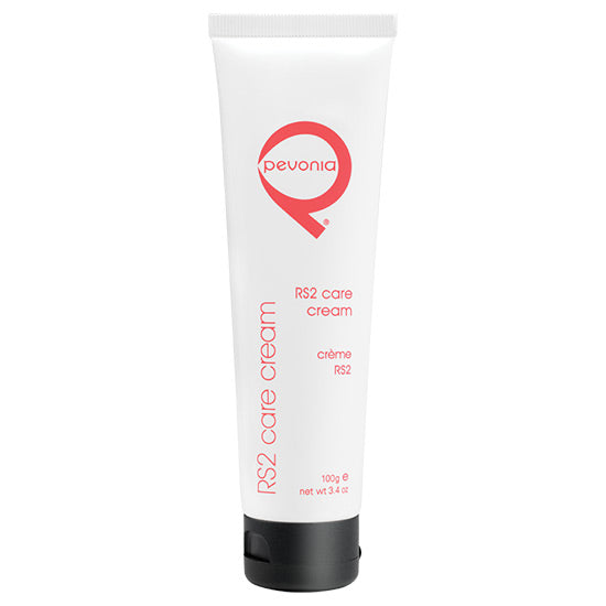 A tube of Pevonia RS2 Care Cream, specifically formulated for rosacea and hypersensitive skin.