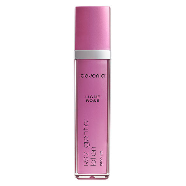 A pink bottle of Pevonia RS2 Rosacea Gentle Lotion, 120ml.