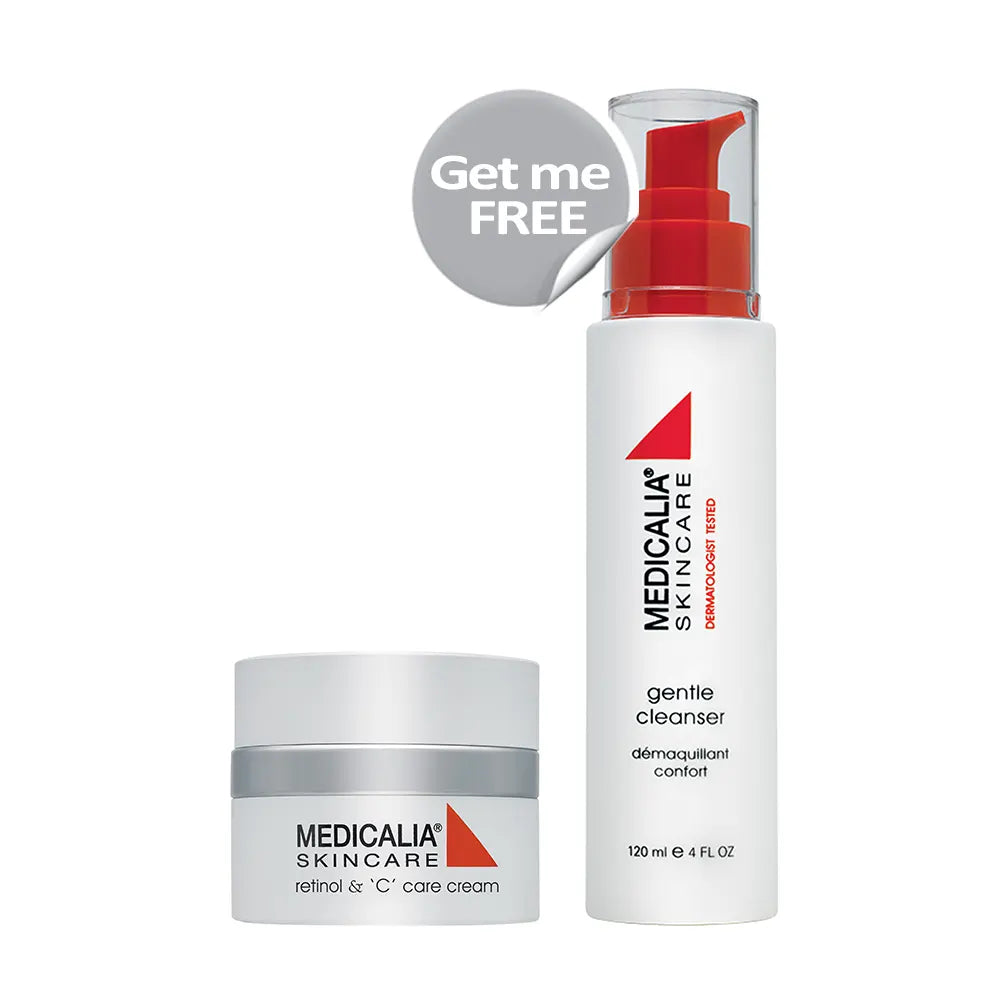 Retinol and C Care Cream 50g + FREE Gentle Cleanser 120ml