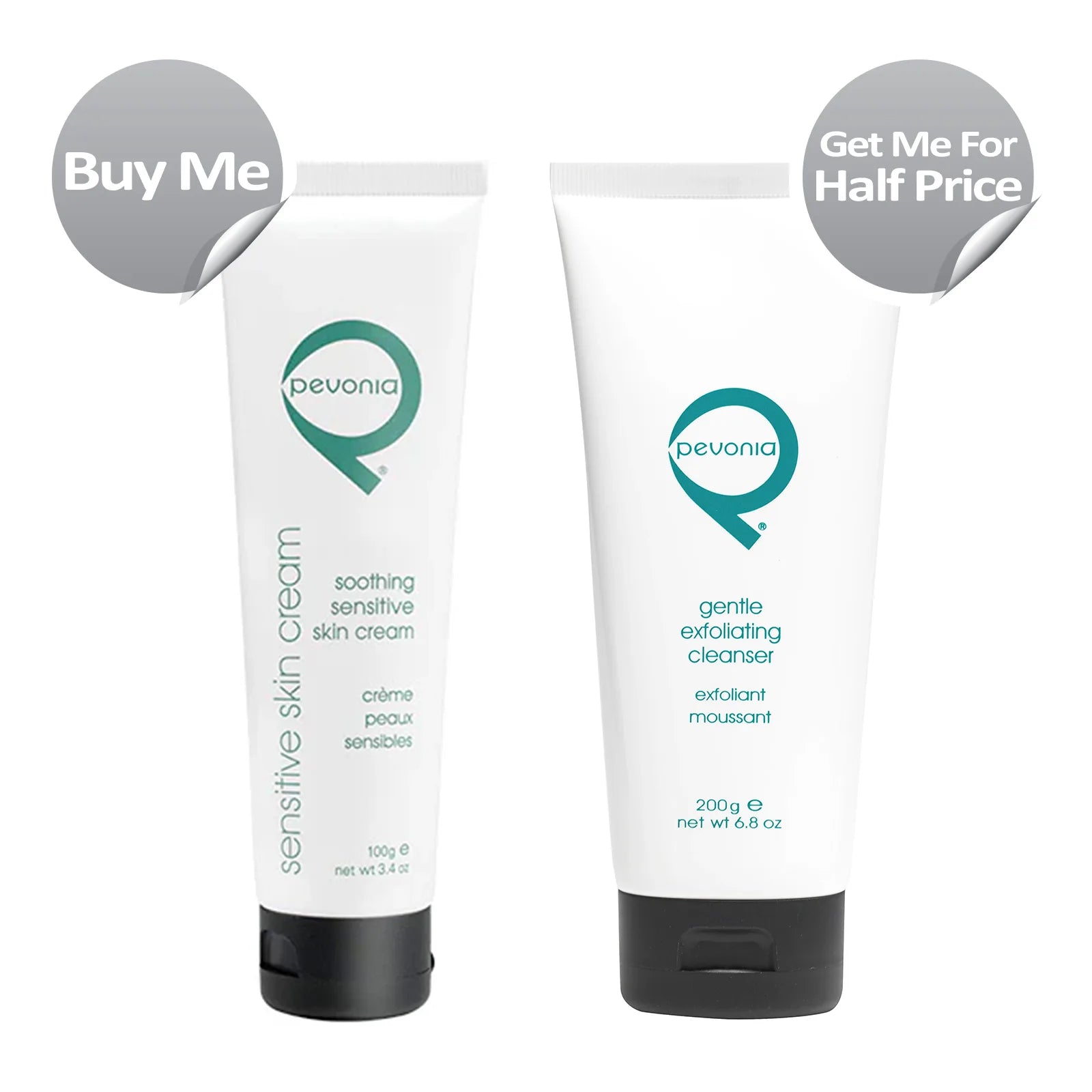 Purchase Soothing Sensitive Skin Cream 100ml and Get Gentle Exfoliating Cleanser 200ml at Half Price