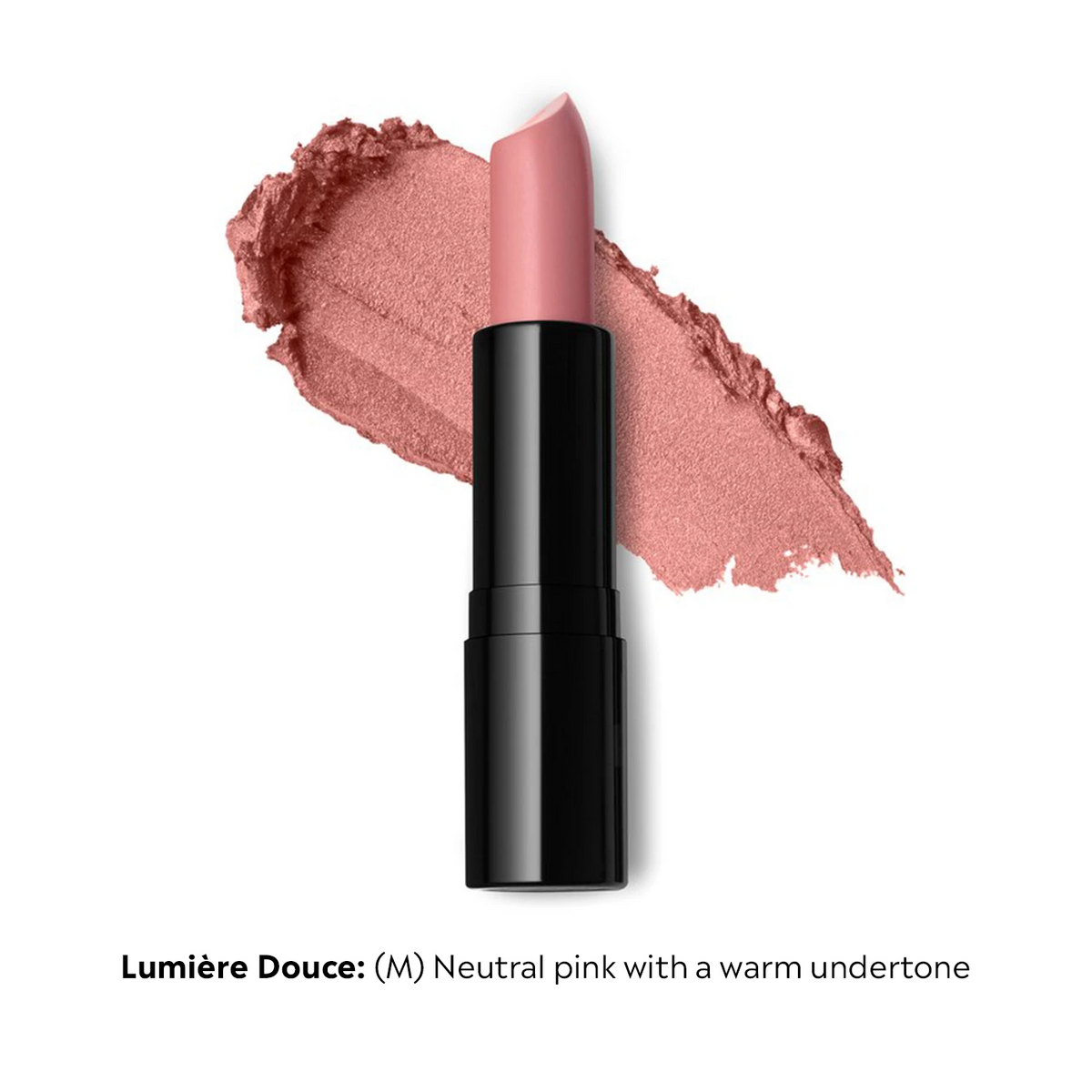 ELES Essence de Nude lipstick in Lumière Douce, a nude lipstick shade.