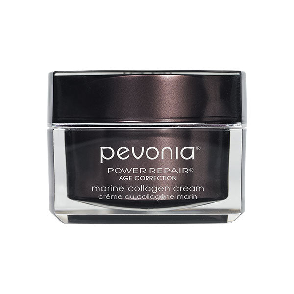 Pevonia Power Repair marine collagen cream jar on a white background