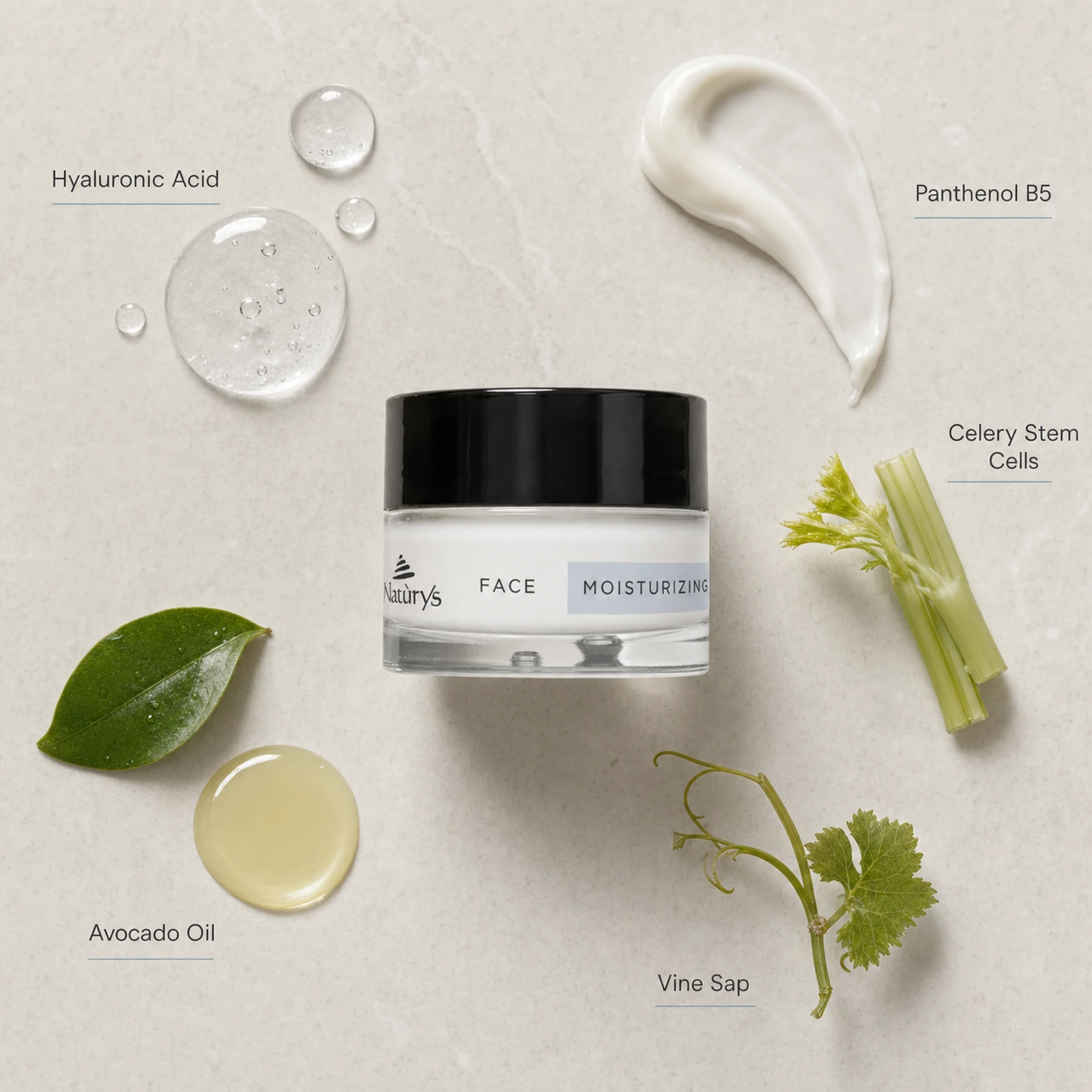 Phytomer Skin Lumination Essential Minerals Brightening Mask 50ml with natural ingredients on a light background