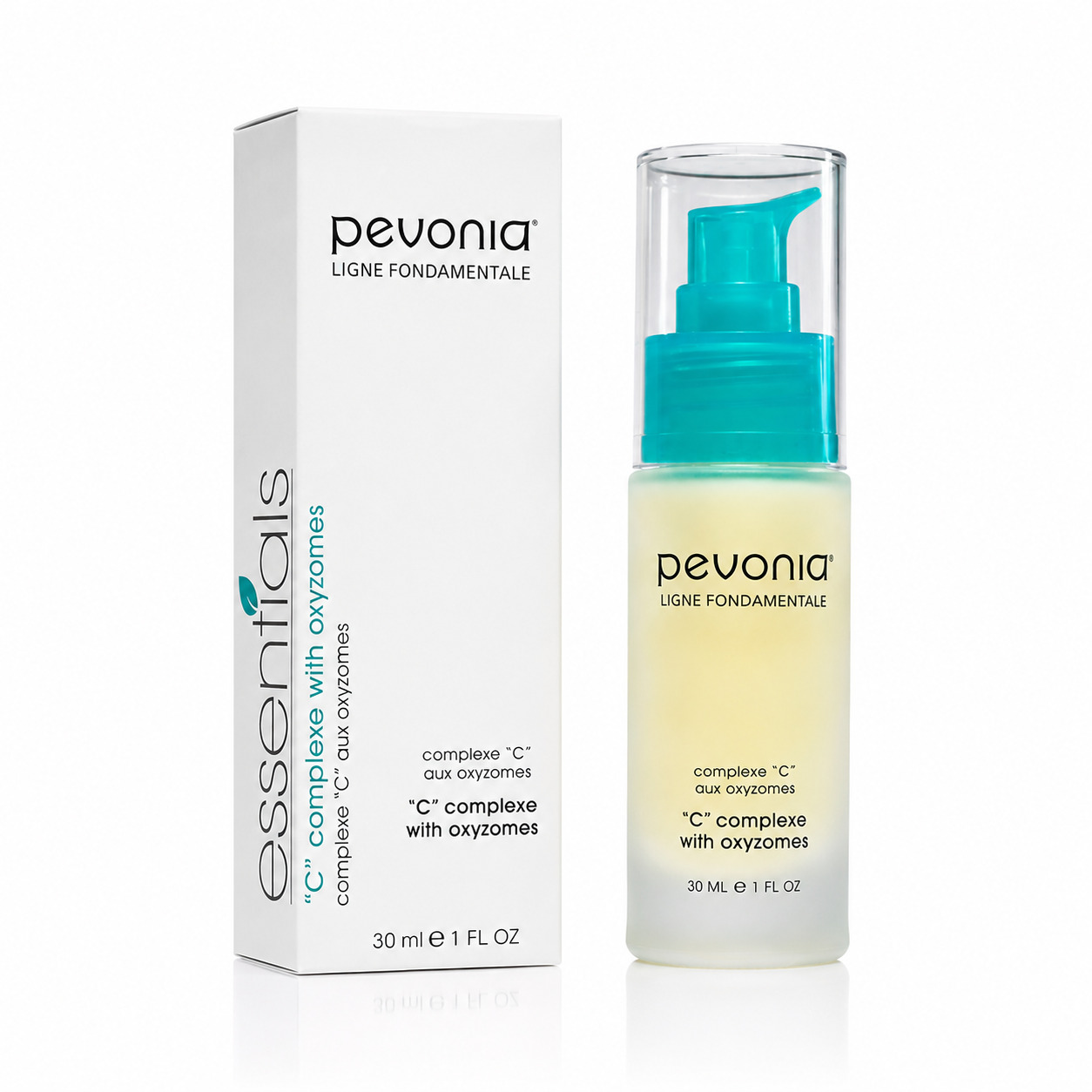 Pevonia C Complex with Oxyzomes 30ml serum with retail box for brighter revitalised skin