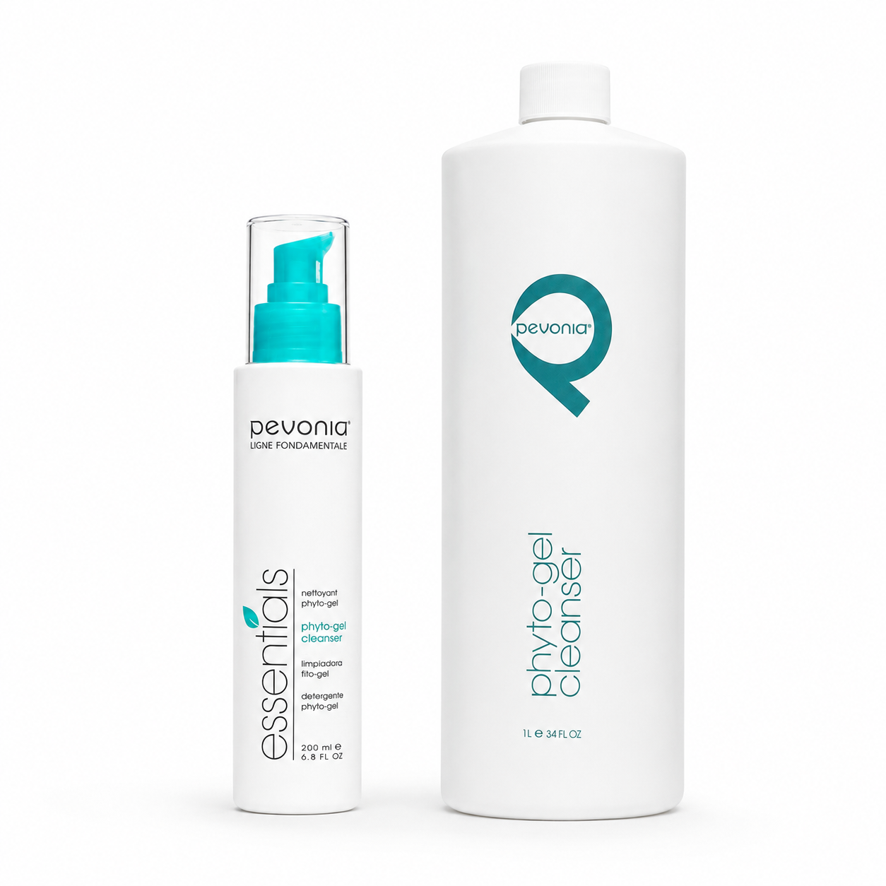 Pevonia Phyto-Gel Cleanser retail and professional variant image for deep daily cleansing, helping purify, balance and refresh all skin types without drying.