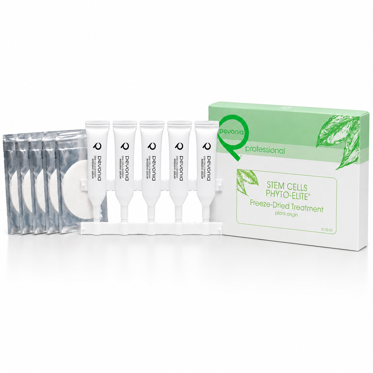 Pevonia Stem Cells Phyto-Elite Freeze-Dried Treatment product pack for mature skin and visible signs of ageing