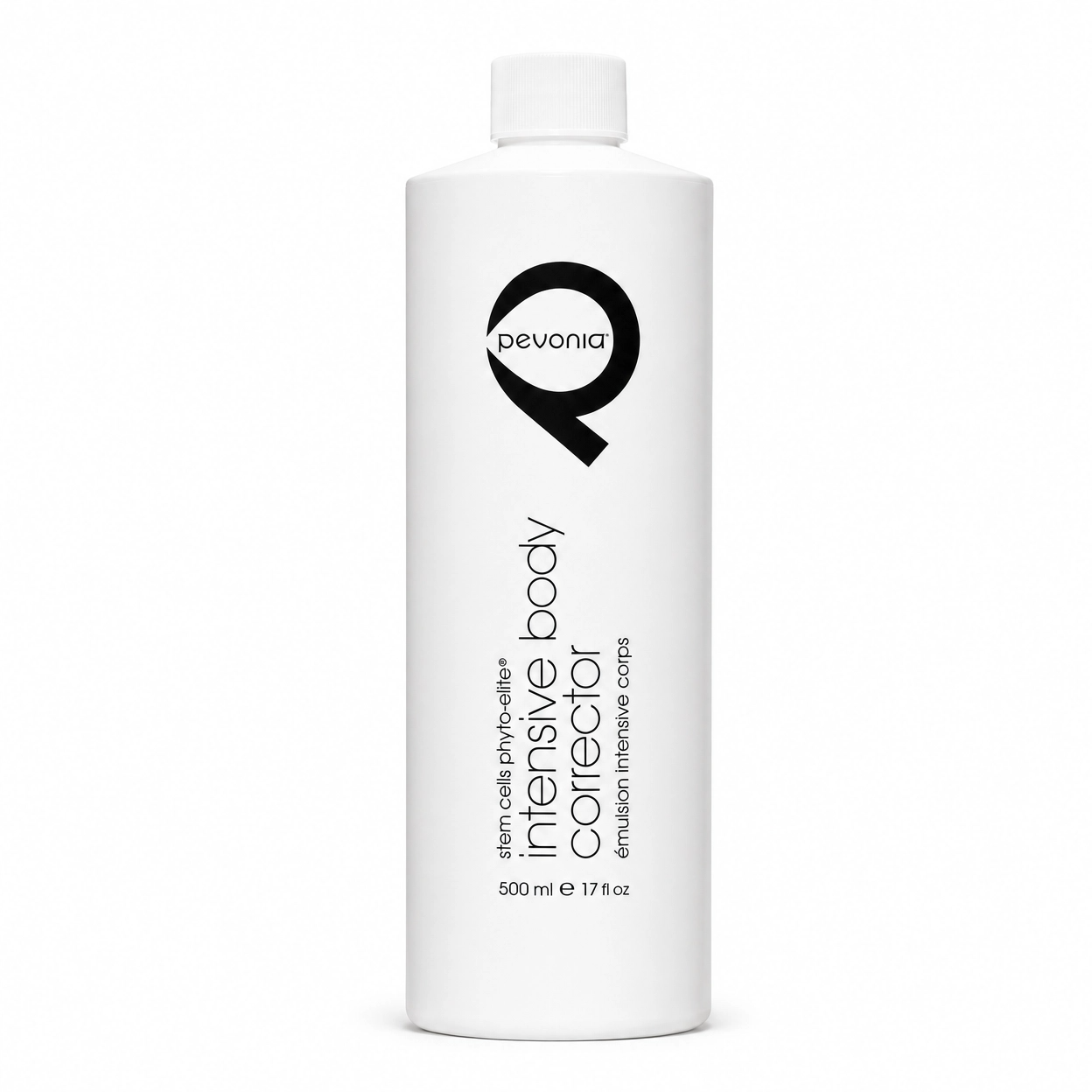 Pevonia Stem Cells Phyto-Elite Intensive Body Corrector professional 500ml white bottle for salon, spa and clinic use