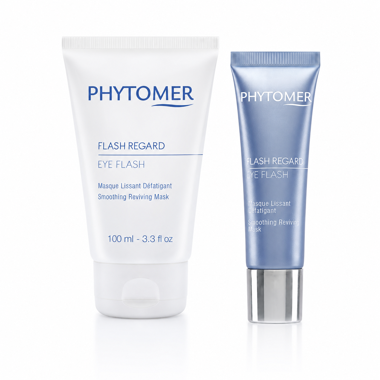Phytomer Eye Flash Smoothing Reviving Mask retail and professional size duo image.