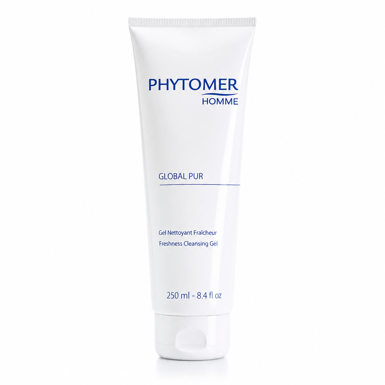 Phytomer Homme Globalpur Detoxifying Cleansing Gel 250ml displayed on a clean white background.