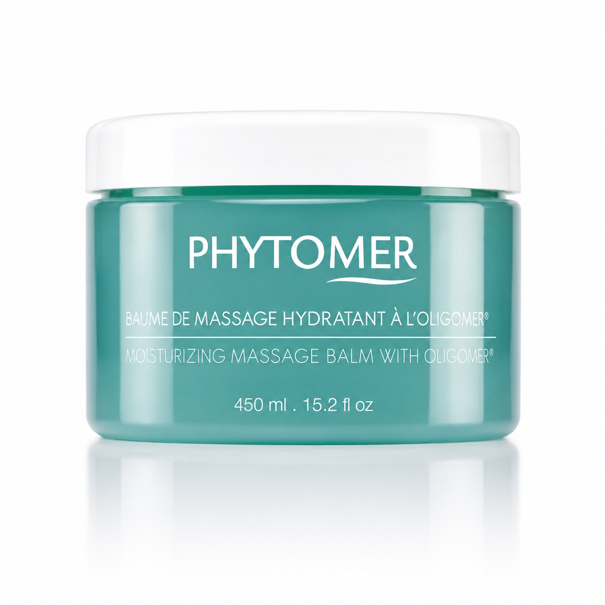 PHYTOMER Moisturizing Massage Balm with OLIGOMER 450ml professional jar on a white background.
