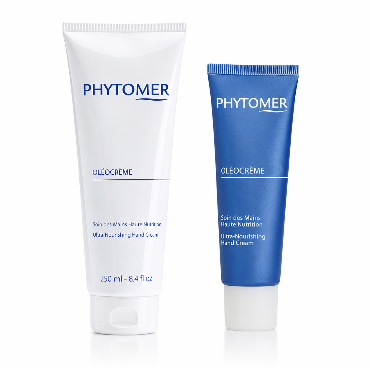 Phytomer Oleocreme Ultra-Nourishing Hand Cream retail and professional size duo image.