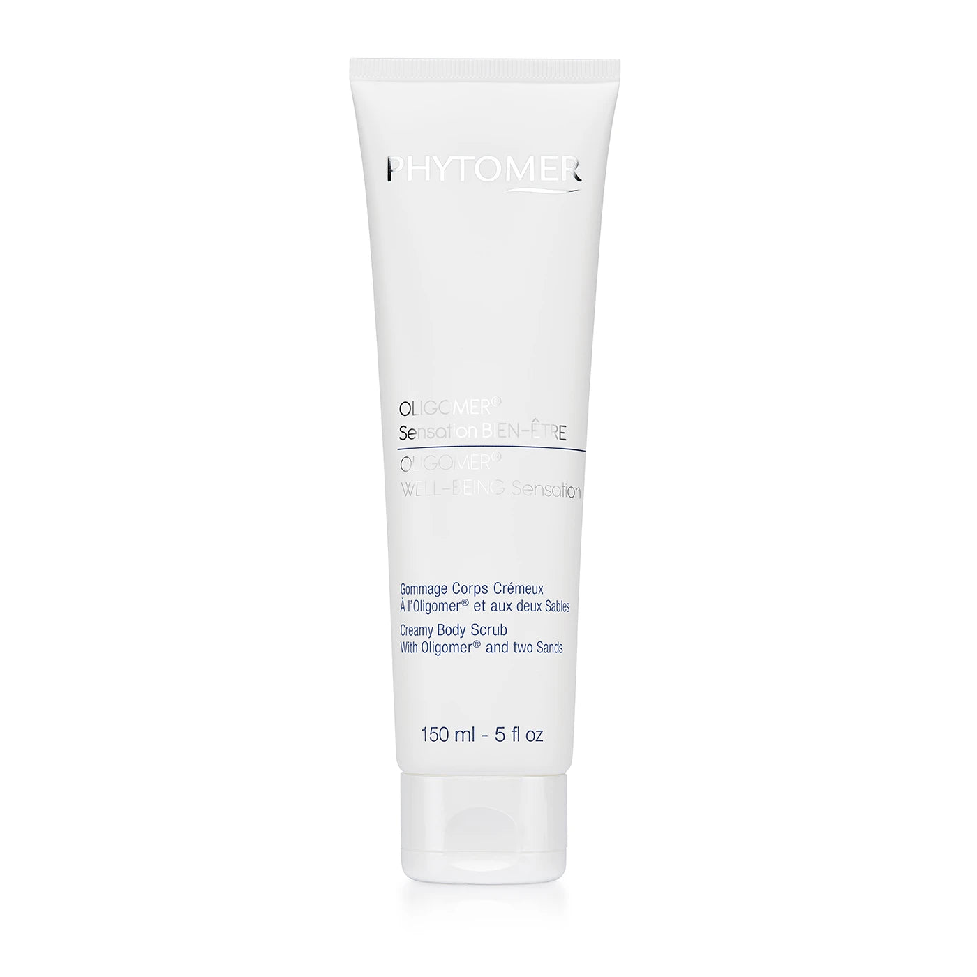 phytomer oligomer well being sensation creamy body scrub on a white background