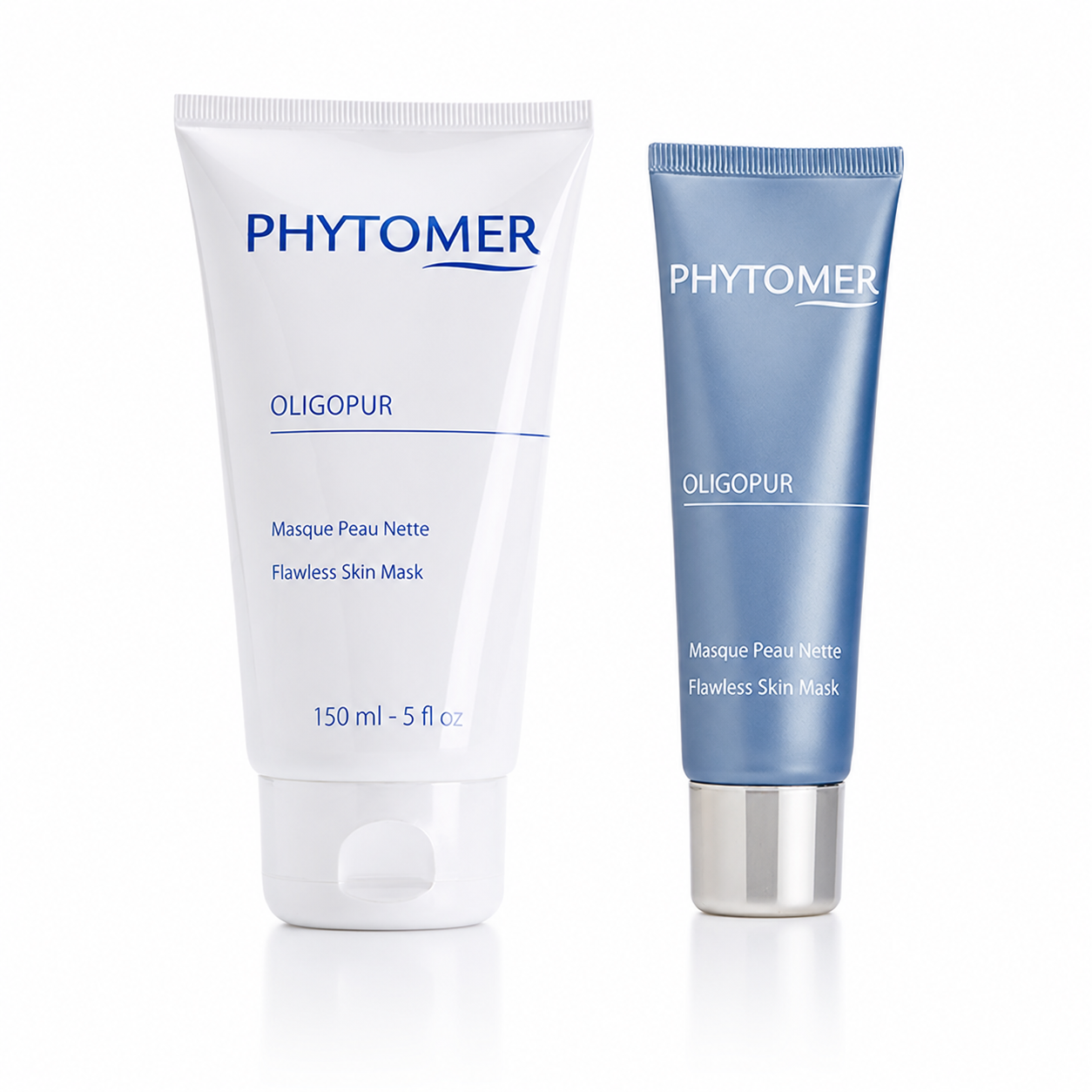 Phytomer Oligopur Flawless Skin Mask retail and professional size duo image.