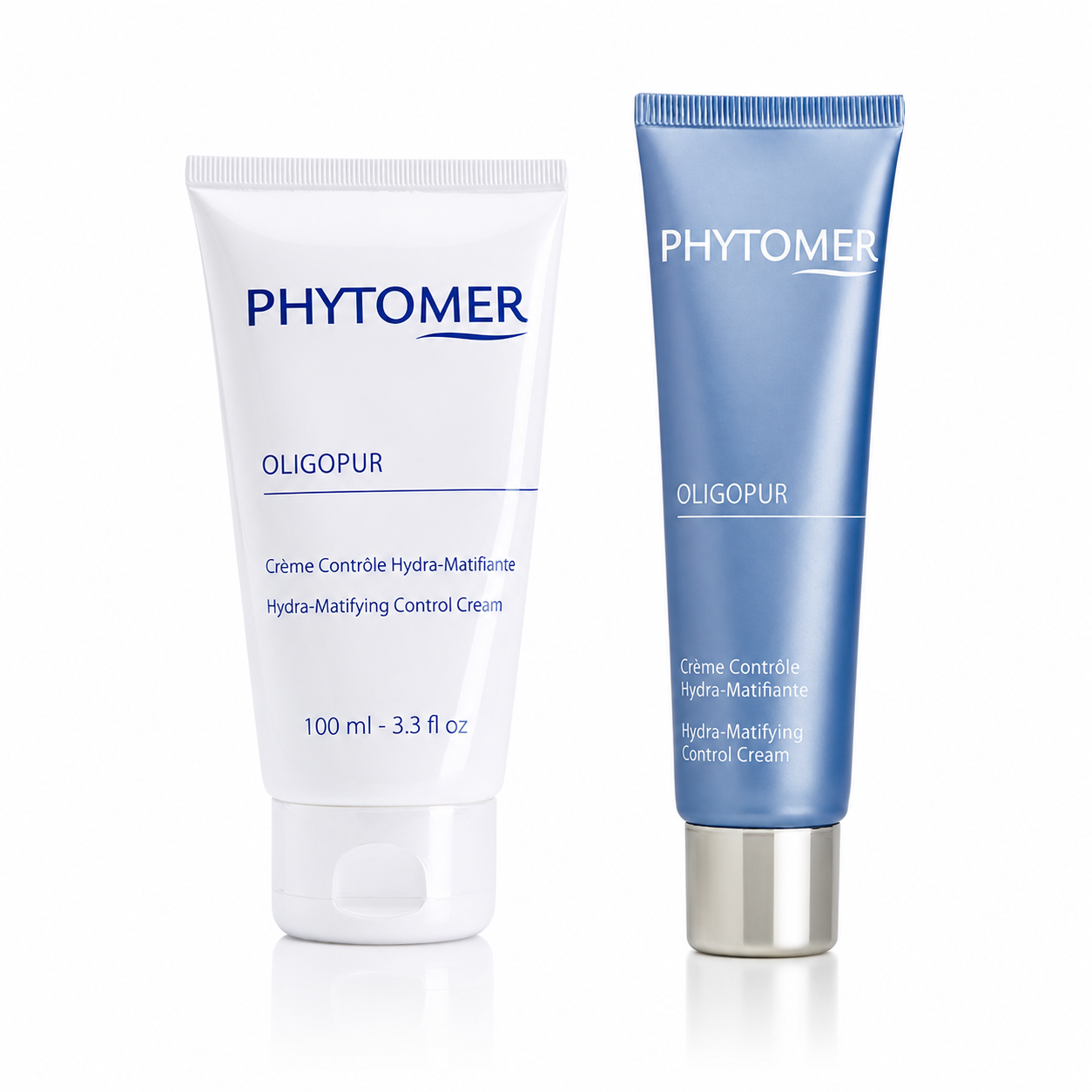 Phytomer Oligopur Hydra-Matifying Control Cream retail and professional size duo image.