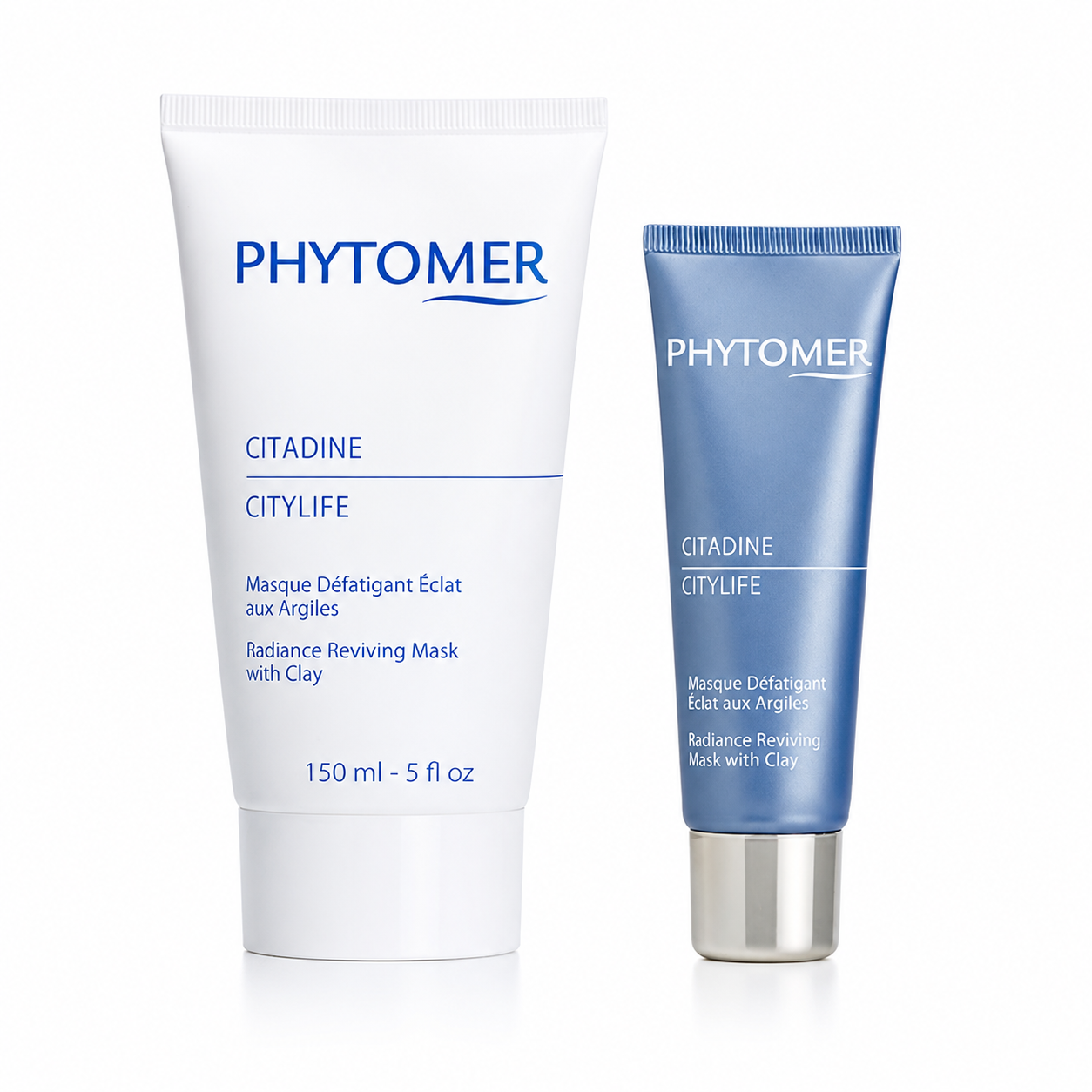 Phytomer Radiance Reviving Mask with Clay retail and professional size duo image.