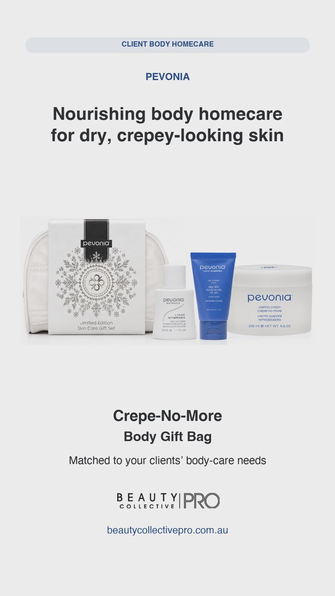Pevonia Crepe-No-More Body Gift Bag - BC Pro Reel