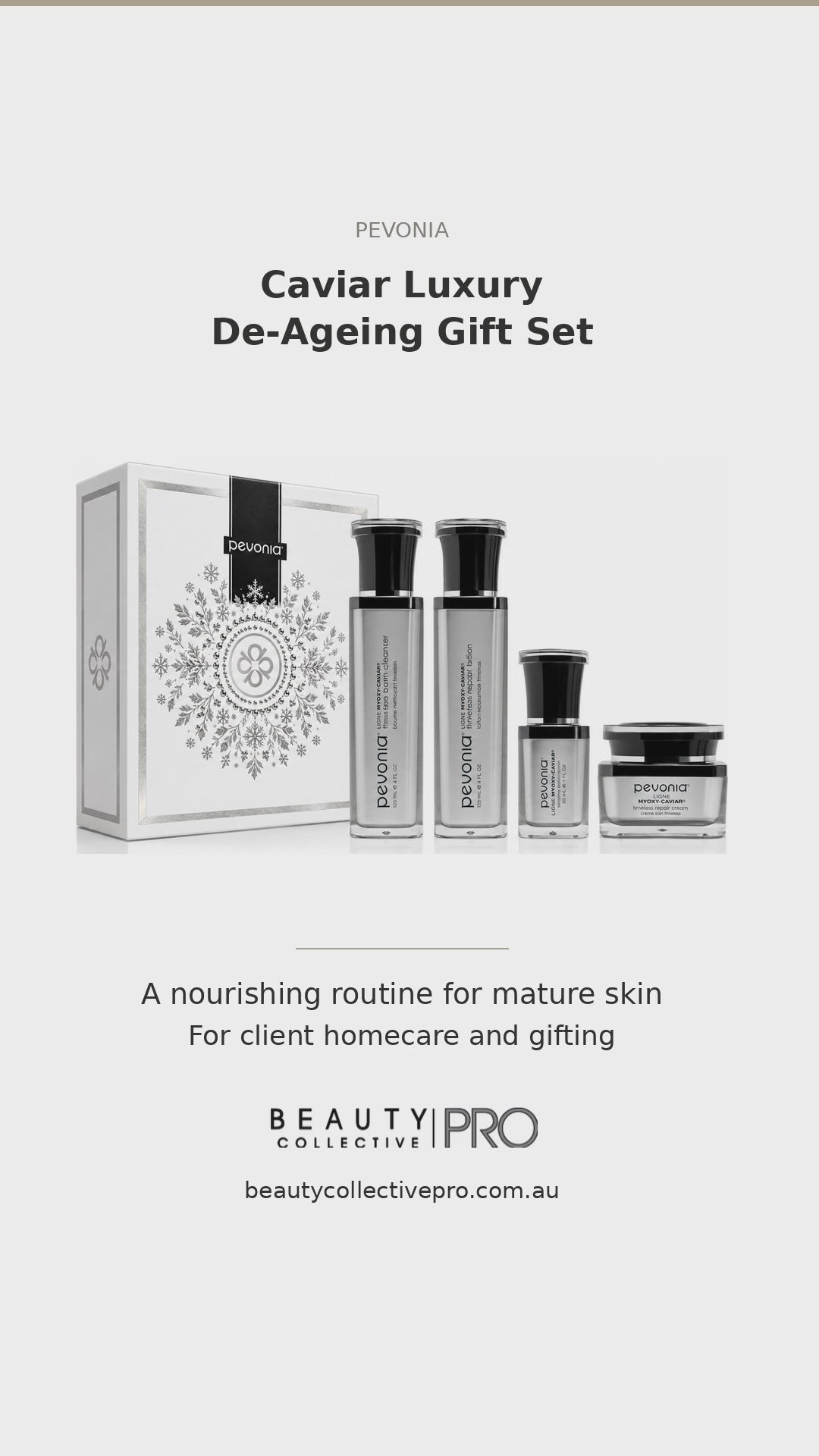 Pevonia Caviar Gift Set Christmas 2026 professional reel, 24.5 seconds