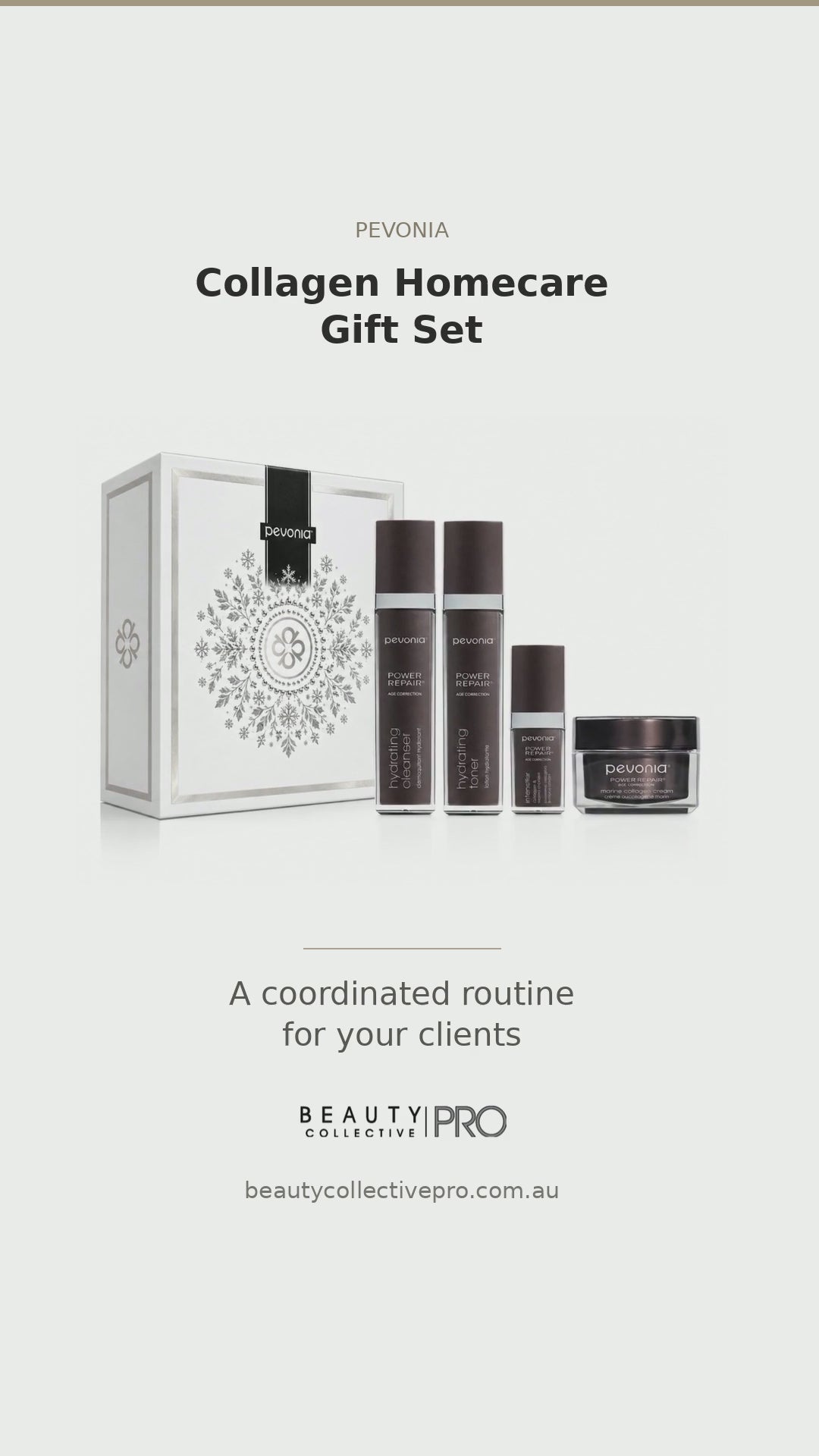Pevonia Age Correction Collagen Gift Set Christmas 2026 professional reel, 24.5 seconds