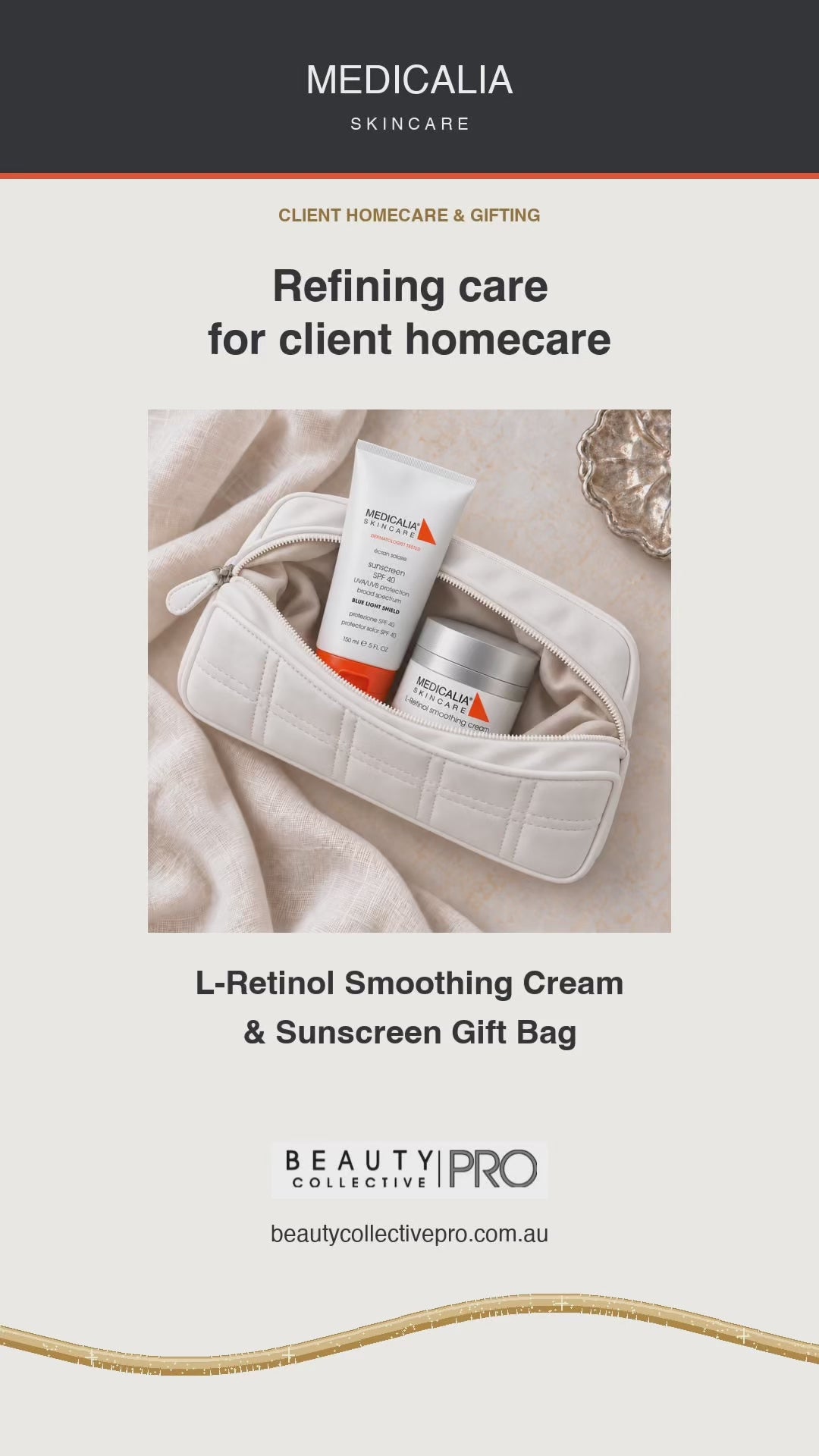 Medicalia L-Retinol Smoothing Cream & Sunscreen Gift Bag - BC Pro Reel