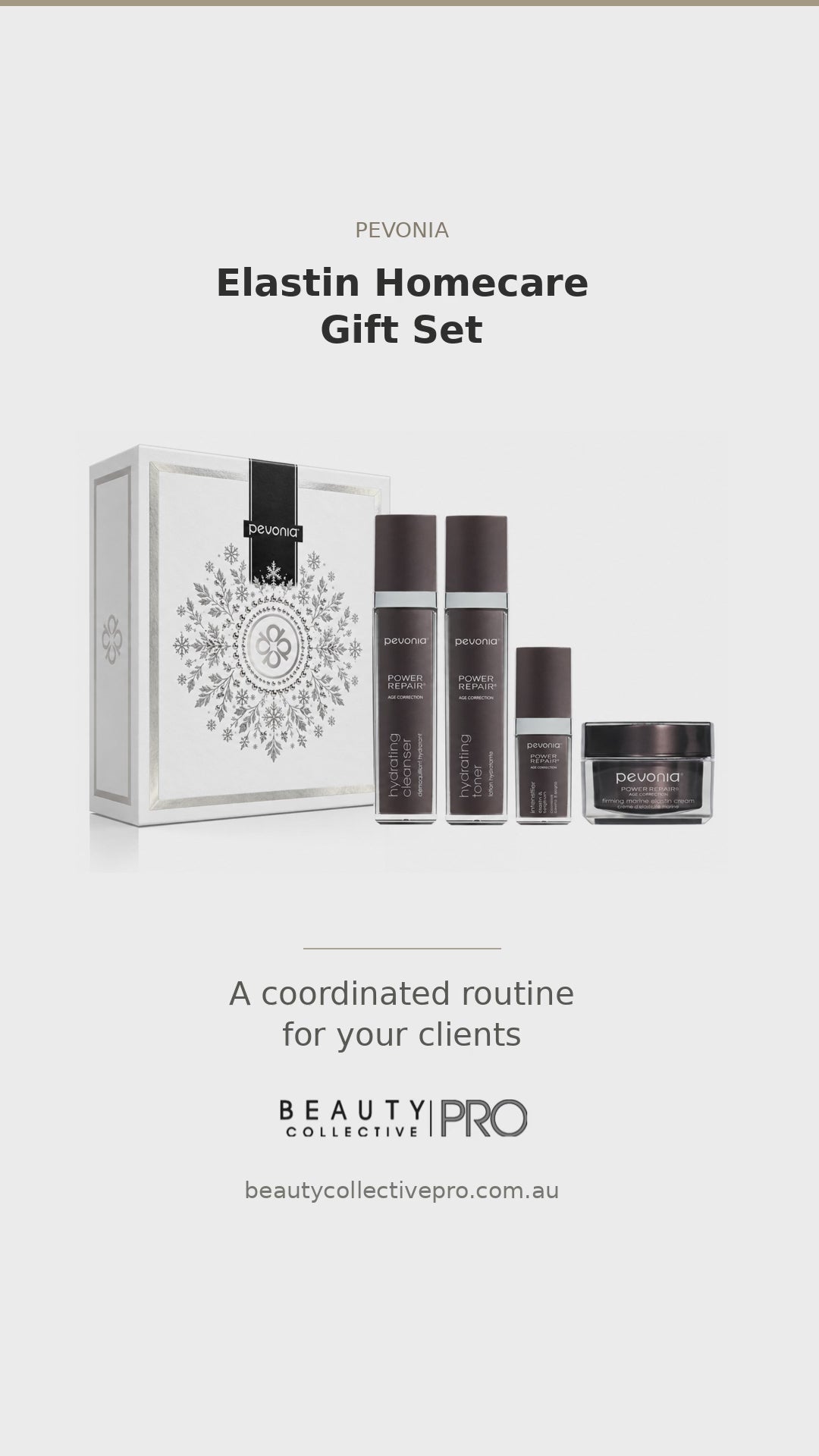Pevonia Elastin Gift Set Christmas 2026 professional reel, 24.5 seconds
