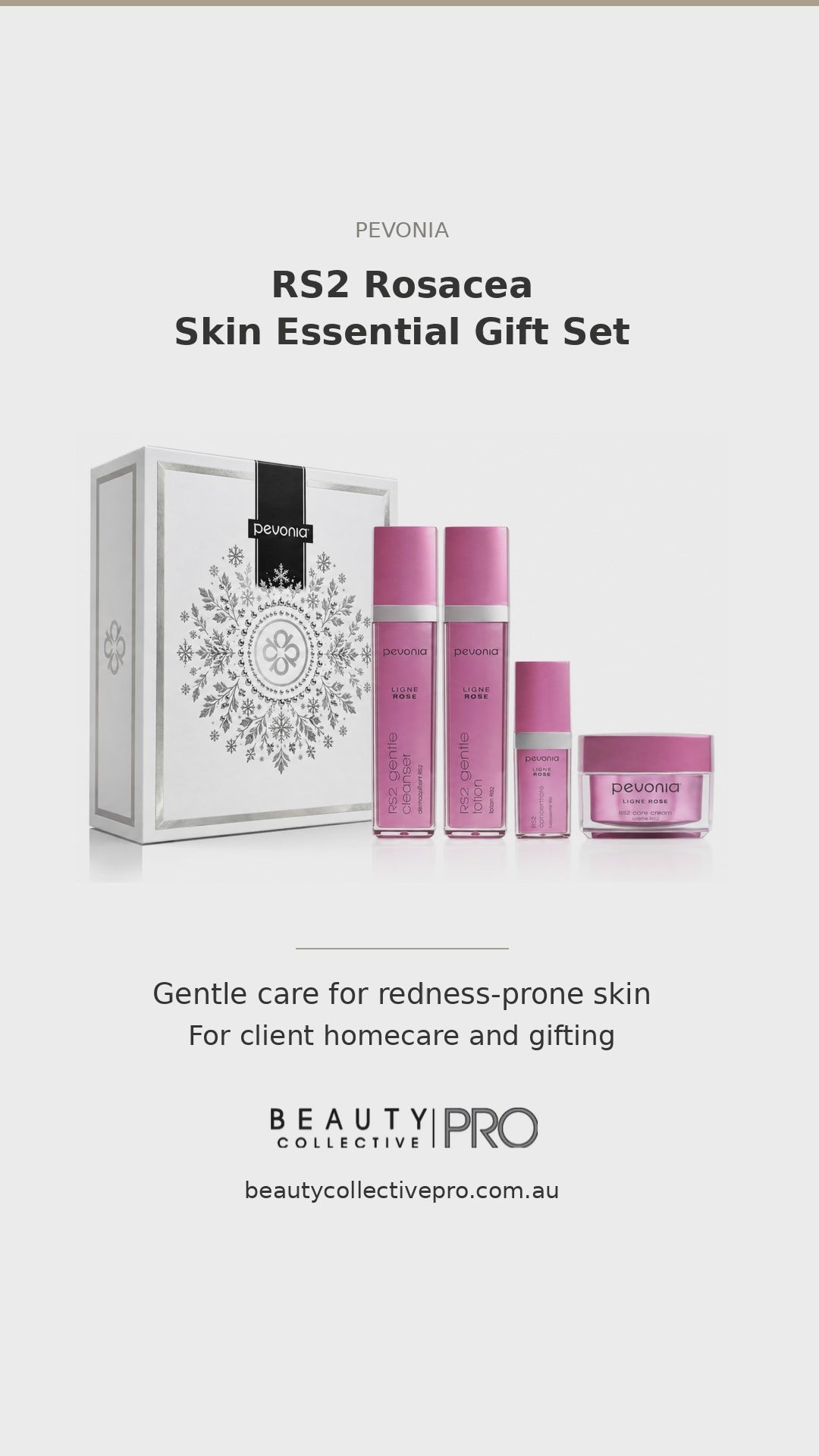 Pevonia RS2 Rosacea Gift Set Christmas 2026 professional reel, 24.5 seconds