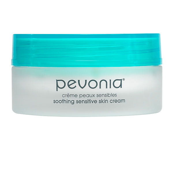 Pevonia Soothing Sensitive Skin Cream 50g Jar for retail moisturiser for calming redness and supporting sensitive skin barrier repair