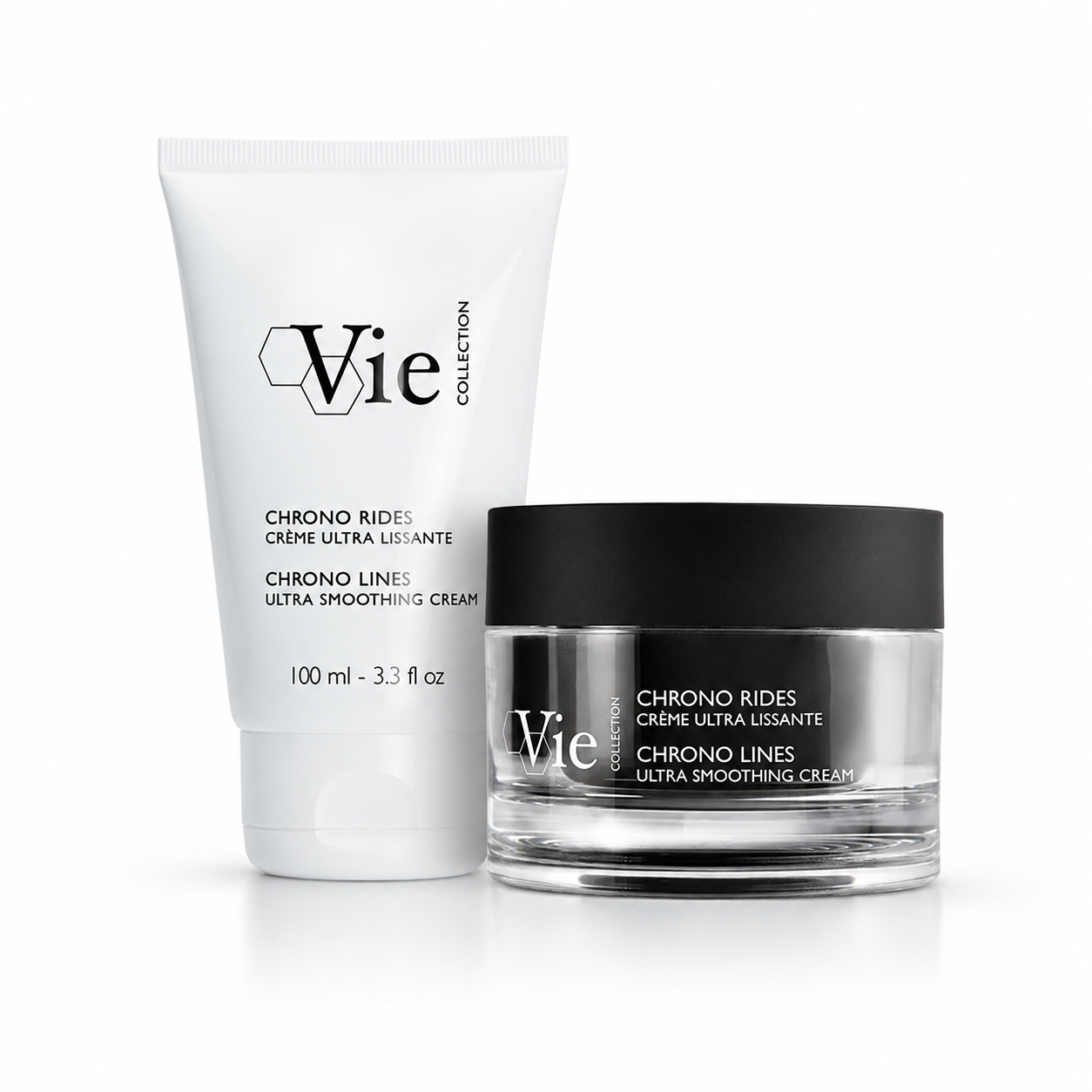 Vie Collection Chrono Lines Ultra Smoothing Cream retail 50ml and professional 100ml variant image