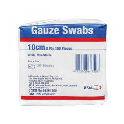 Gauze Pack 10cm x 10cm, 8 ply 100pk